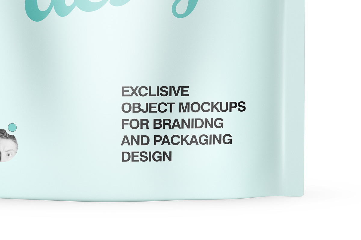 Matte Stand-Up Pouch Mockup, a Packaging Mockup by VadimPetrov (Photo 5 of 5)