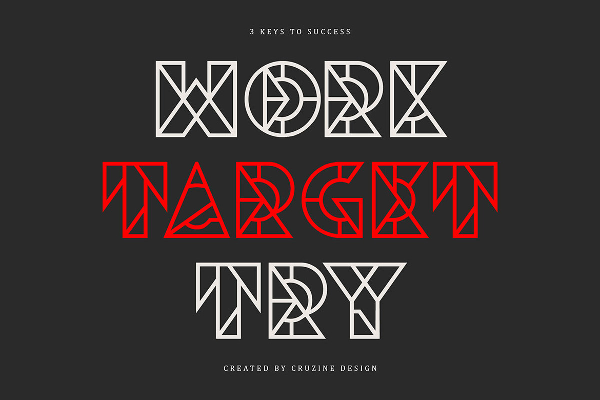 Fox Geometric Font, a Font by MIIM (Photo 2 of 6)
