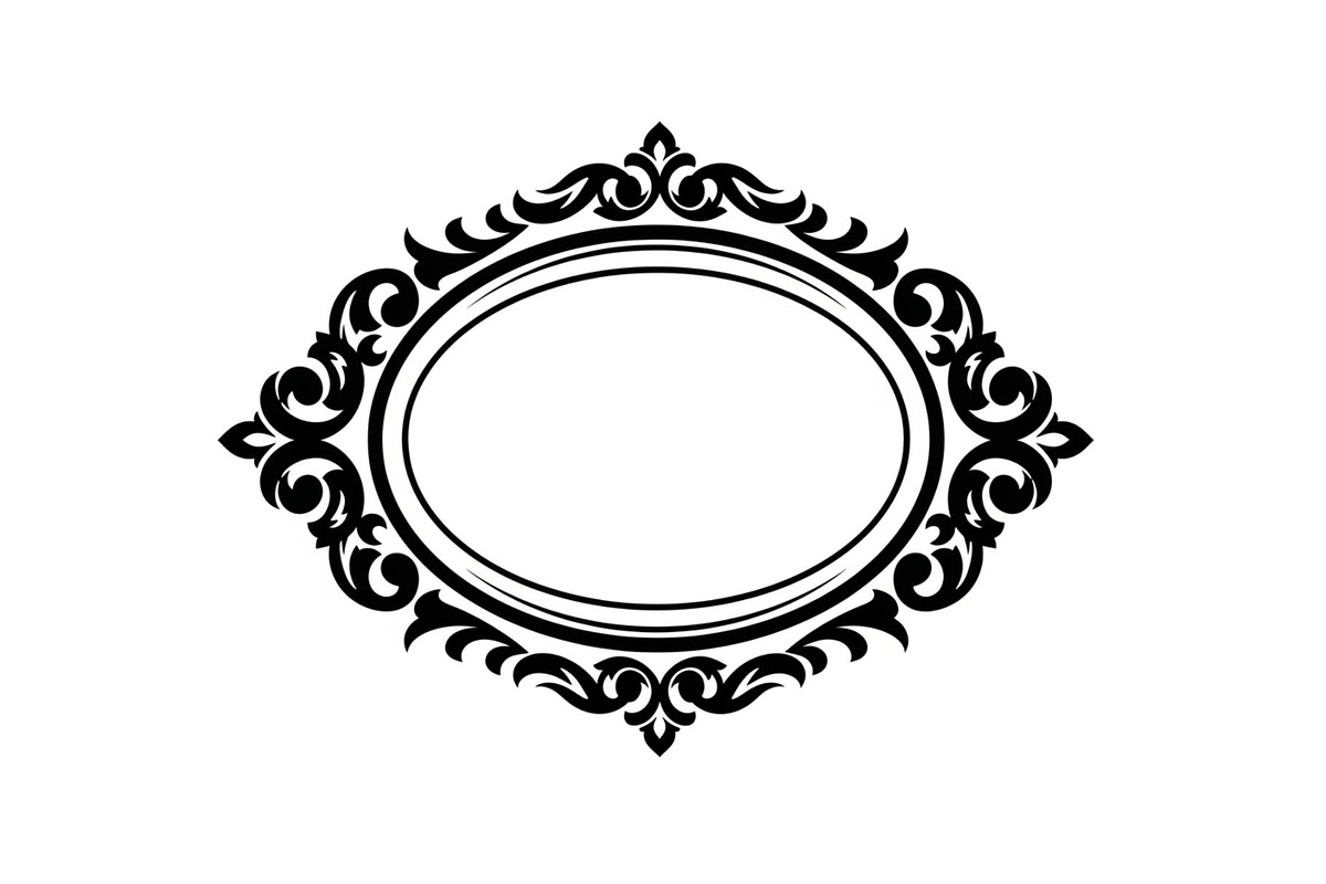 Vintage Oval Frame Vector Bundle, an Illustration by musafir_fashion (Photo 19 of 31)