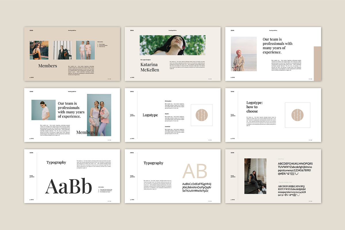 Oxva Brand Guidelines Google Slides, a Presentation Template by Fortyone (Photo 6 of 9)