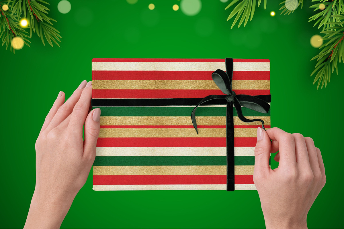 120 Christmas Stripes, a Pattern Graphic by Pattern Whimsy (Photo 5 of 9)
