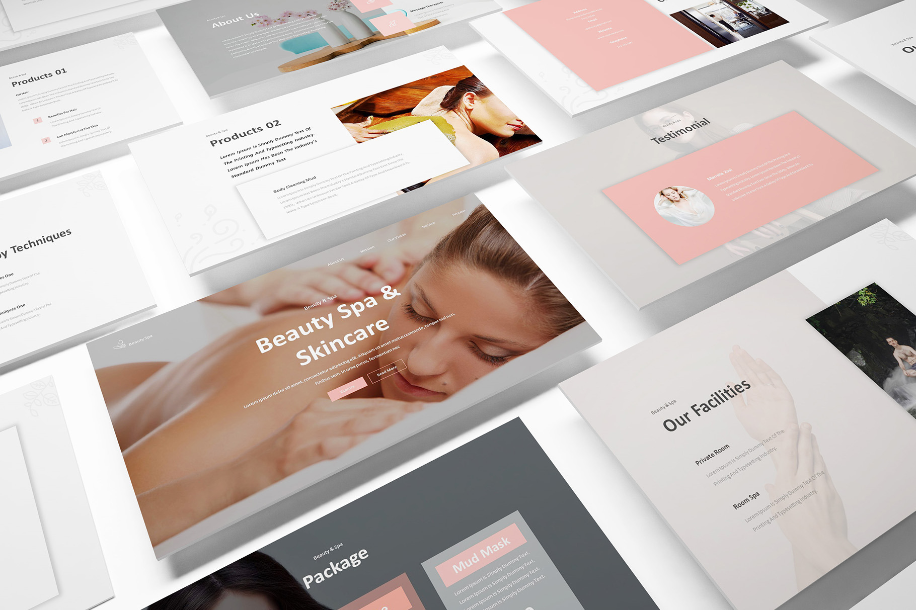 Beauty Spa Powerpoint Template, a Presentation Template by Formatika Studio