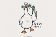 Lucky Duck PNG Sublimation, St, an Illustration by SharpMarketplace (Thumbnail 1 of 9)