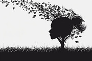 Tree Woman Laser Cut Bundle, a Graphic by balal (Thumbnail 7 of 11)
