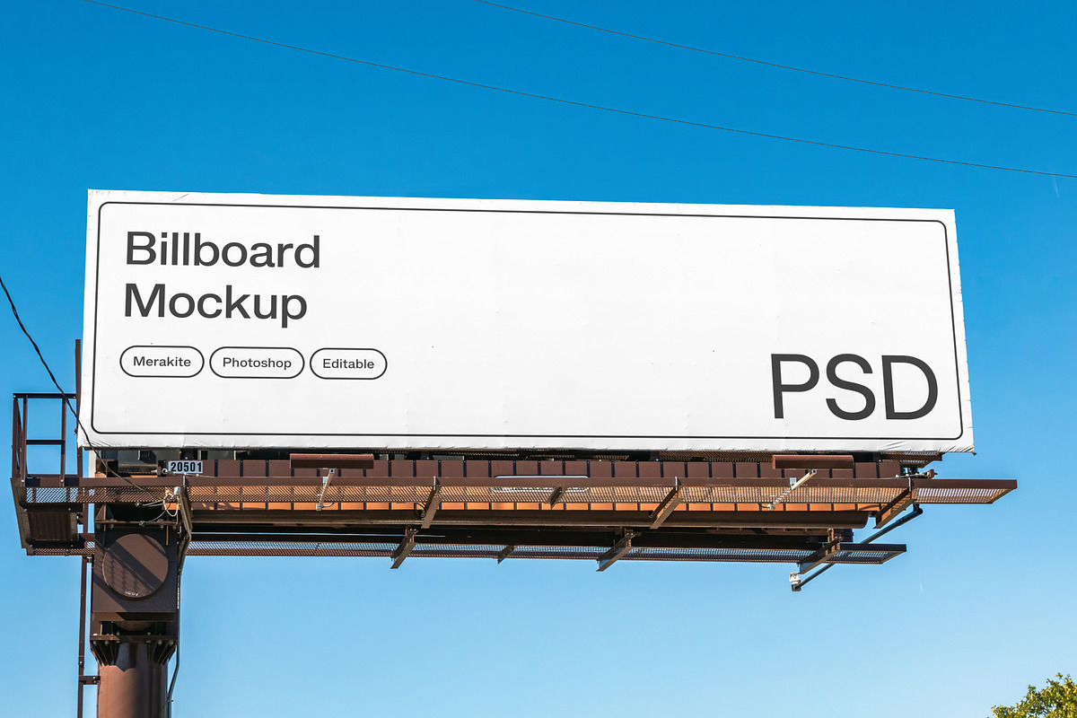 Outdoor Billboard Mockup PSD, an Advertising Mockup by Area Mockups (Photo 1 of 3)