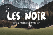 Les Noir - Rough Handwritten Font