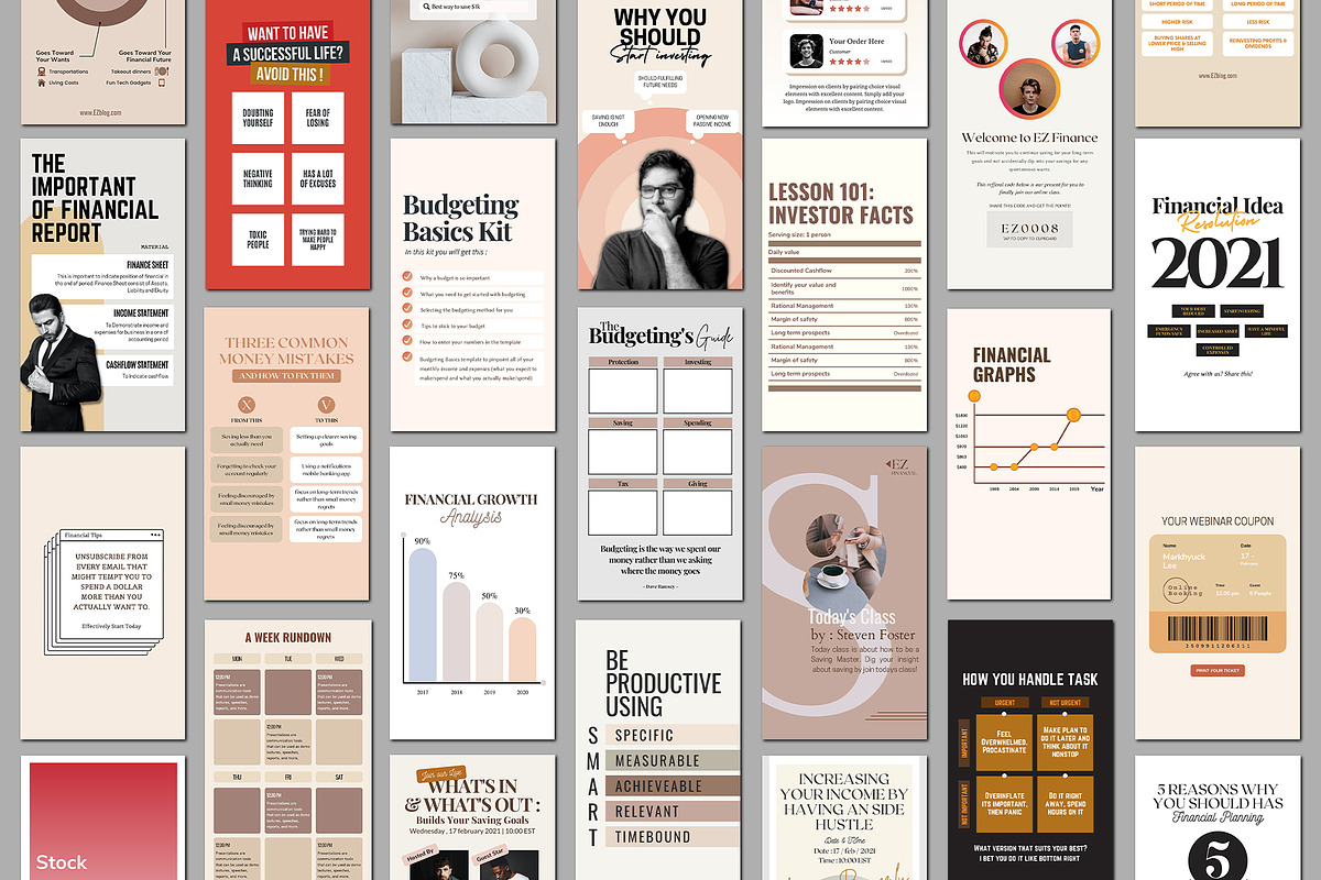 Financial Planning Instagram CANVA, a Social Media Template by Analogi Studio (Photo 18 of 24)