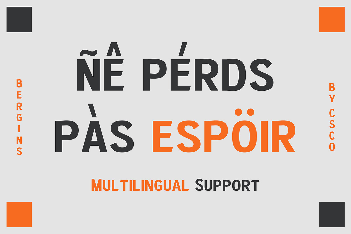 Bergins – Grotesque Sans Serif, a Sans Serif Font by Craft Supply Co. (Photo 4 of 8)