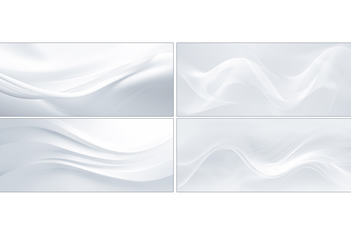 16 White Minimalist 3D Wave Textures, a Background Graphic by BazziBa♥ (Photo 4 of 5)