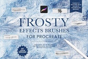 Frosty Effects Brushes for Procreate, a Brush Add-On by Julia Dreams