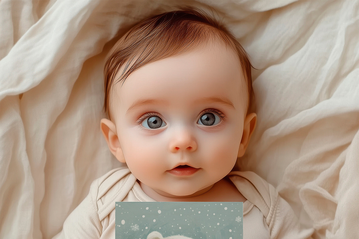Cute Nursery Card Mockups., a Books & Magazine Mockup by Designwork (Photo 7 of 15)