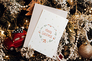 Christmas postcard mockup set 1 v1, a Print Template by Mocart (Thumbnail 8 of 14)