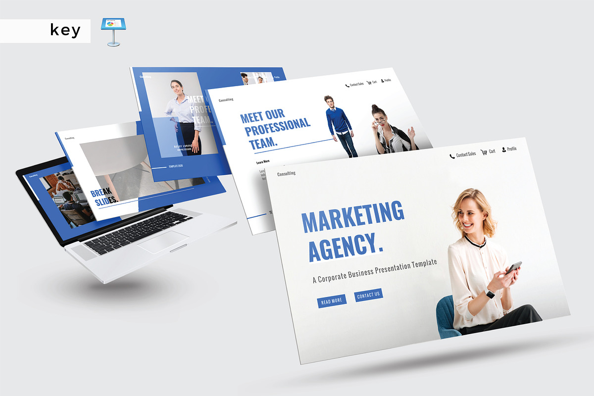 MARKETING AGENCY - Keynote Template, a Presentation Template by Shafura (Photo 1 of 6)