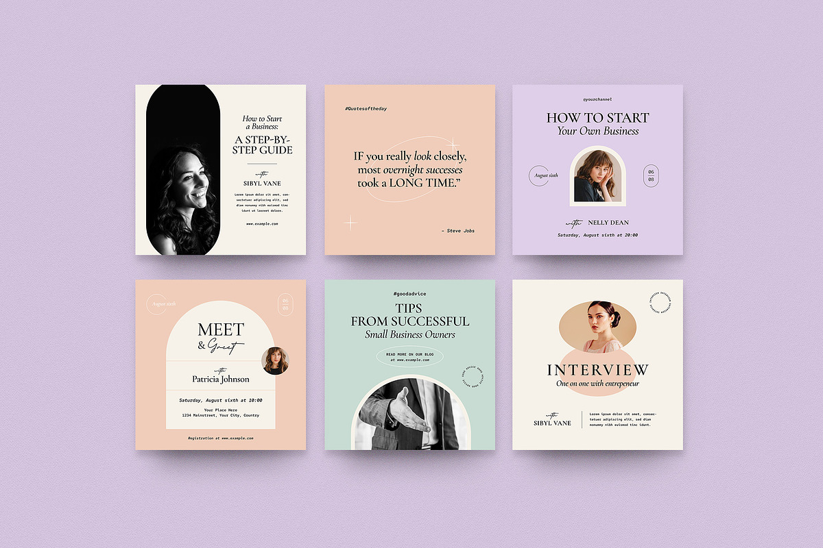 Entrepreneur Social Media Pack, a Social Media Template by Vynetta (Photo 9 of 16)