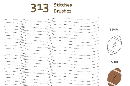 AI Mixed Stitches Brushes