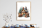 Rustic Christmas Clipart Bundle, a Work Illustration by SinaCreation (Thumbnail 4 of 5)