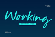 CS Sandra Pixel, a Script Font by Craft Supply Co. (Thumbnail 3 of 8)