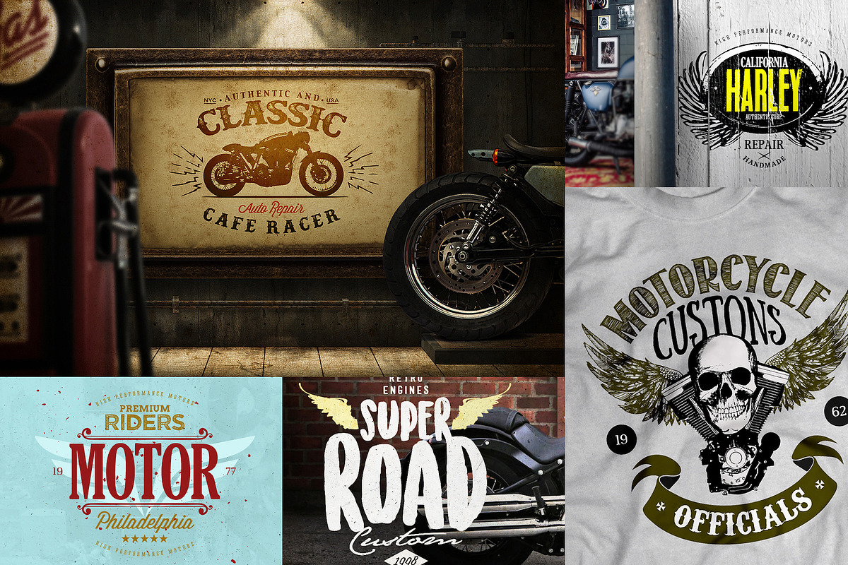 Motorcycle Logo Templates, a Branding & Logo Template by Easybrandz (Photo 4 of 5)