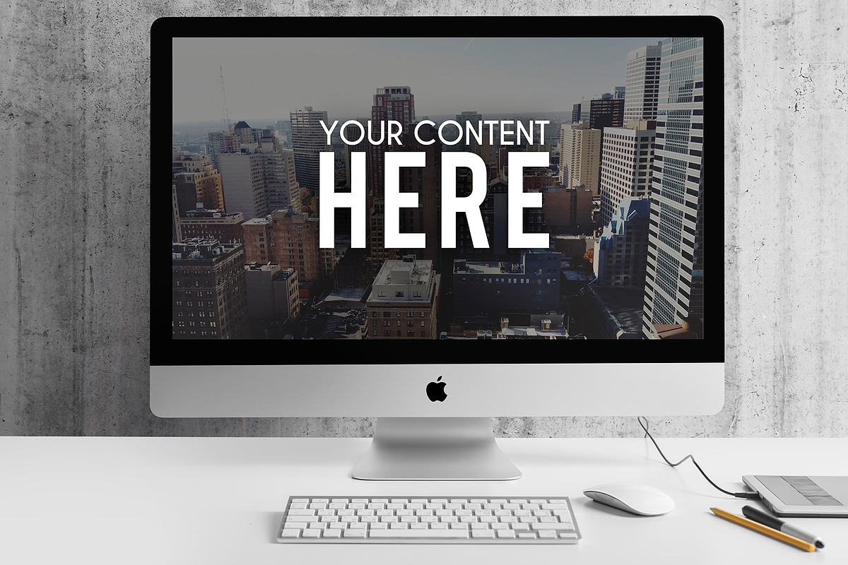5 PSD APPLE SCREEN MOCKUPS, a Mac Mockup by Egor Shkolnikov (Photo 4 of 7)