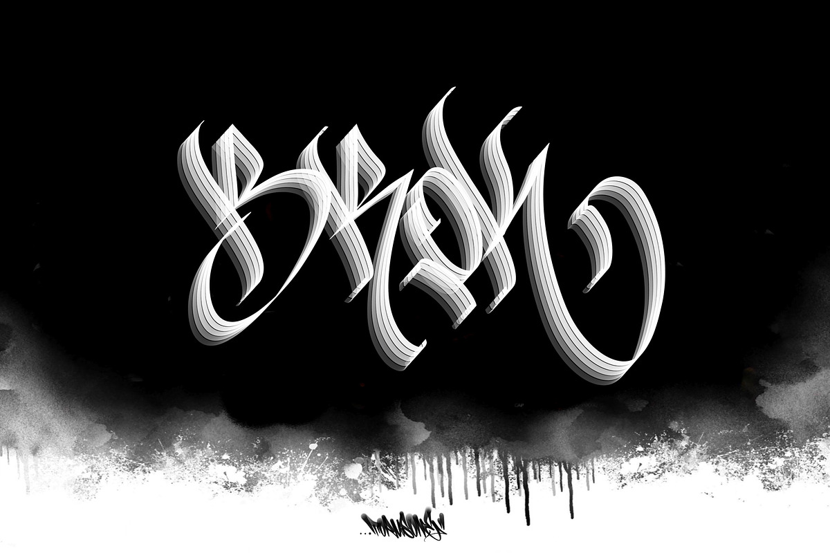 Graffiti Brush Pack For Photoshop, a Brushes & More by Torus1 (Photo 9 of 16)