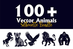 Wildlife Animal Silhouette Bundle, an Illustration by Creative_View