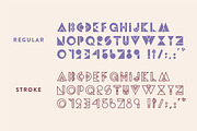 Party Down - Geometric Font, a Sans Serif Font by Jordan Dale Young (Thumbnail 4 of 5)
