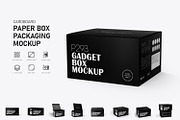 Rectangle Paper Gadget Box Mockup, a Packaging Mockup by Ram Studio (Thumbnail 1 of 12)