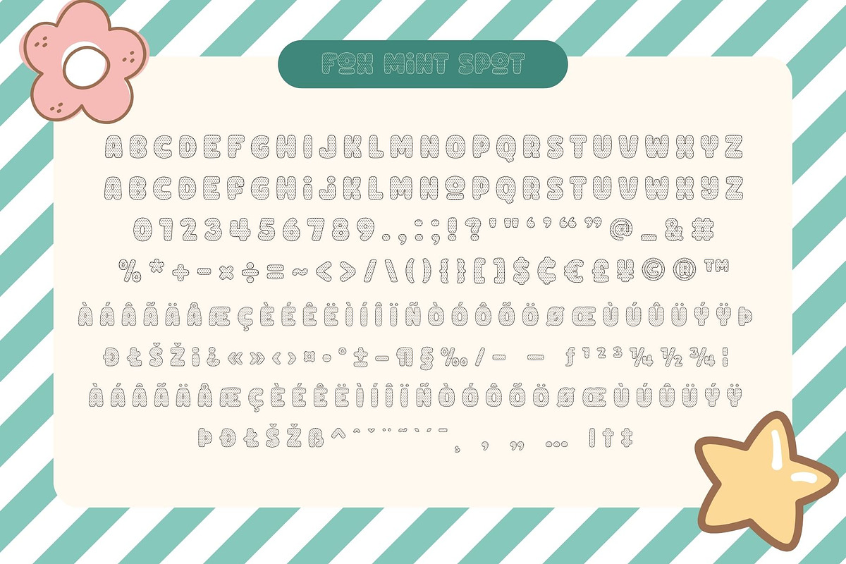 Fox Mint 5 Fonts Style, a Symbol Font by Fox7 By Rattana (Photo 9 of 11)