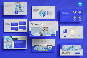 Science and Research Keynote, a Presentation Template by Pixslides