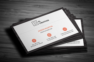 Clean Wooden Business Card