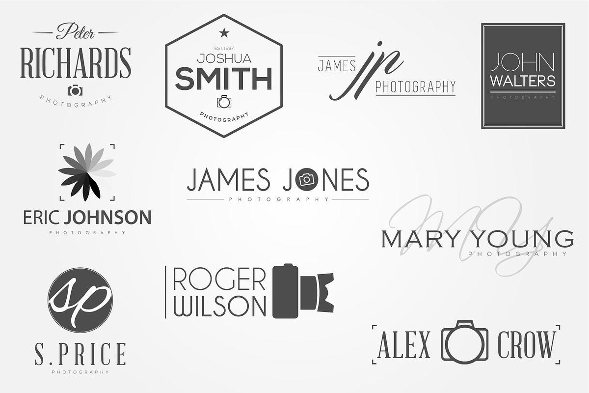Photography Logos Vol 2, a Branding & Logo Template by Jack Gosbell (Photo 5 of 5)