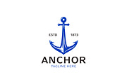 Anchor Logo Marine Nautical Harbor, a Branding & Logo Template by Signatoro (Thumbnail 1 of 3)