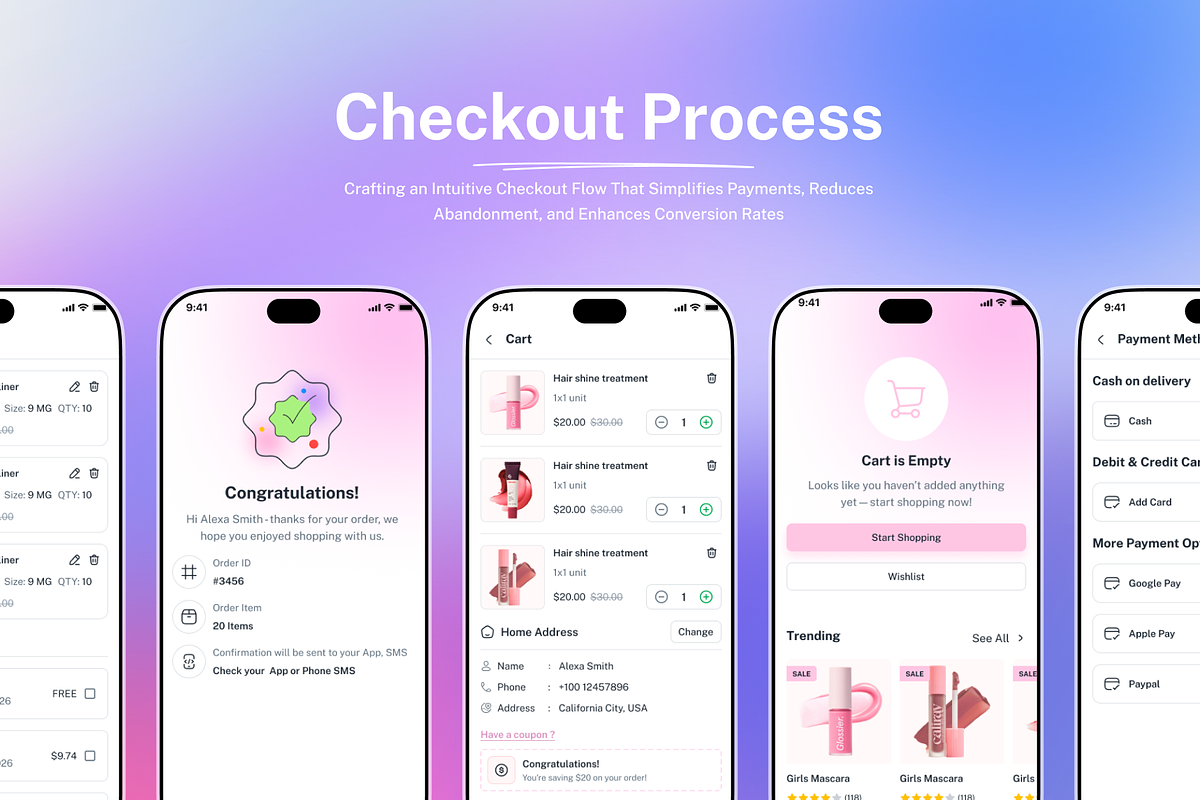 Beauty eCommerce Mobile App Figma UI preview 7