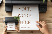 Printer Mockup with Hands PR011-03, a Books & Magazine Mockup by Callistemon Creative (Thumbnail 3 of 8)