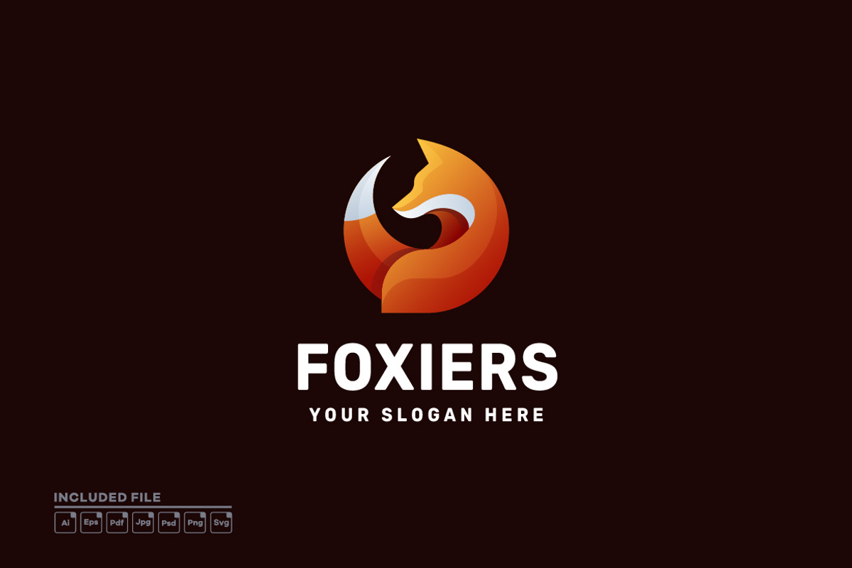 Fox Gradient Colorful Vector Logo, a Branding & Logo Template by yuanesei