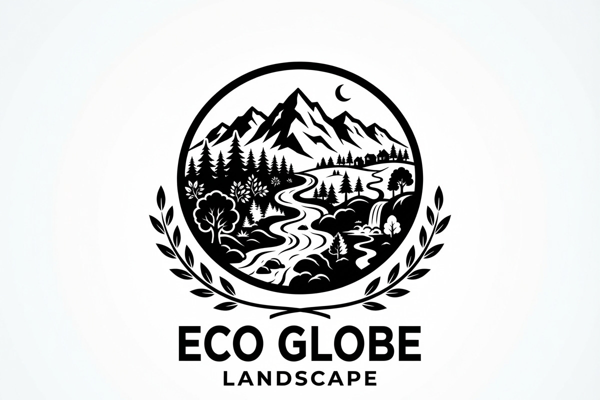 60 Eco Globe Landscape Silhouette, a Technology Illustration by Amazin_art (Photo 17 of 29)