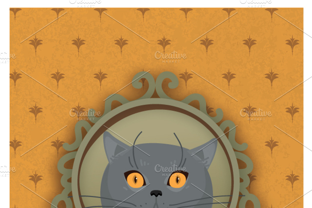 'Fancy Cats' vector set, an Illustration by Cheeba Ribba Designs (Photo 3 of 5)