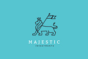 Lion Flag Logo, a Branding & Logo Template by Nues Design (Thumbnail 2 of 2)