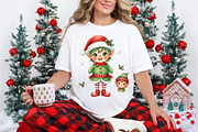 Christmas Elf Clipart Set - Cute Fes, an Illustration by DreamArtGraphic (Thumbnail 4 of 5)