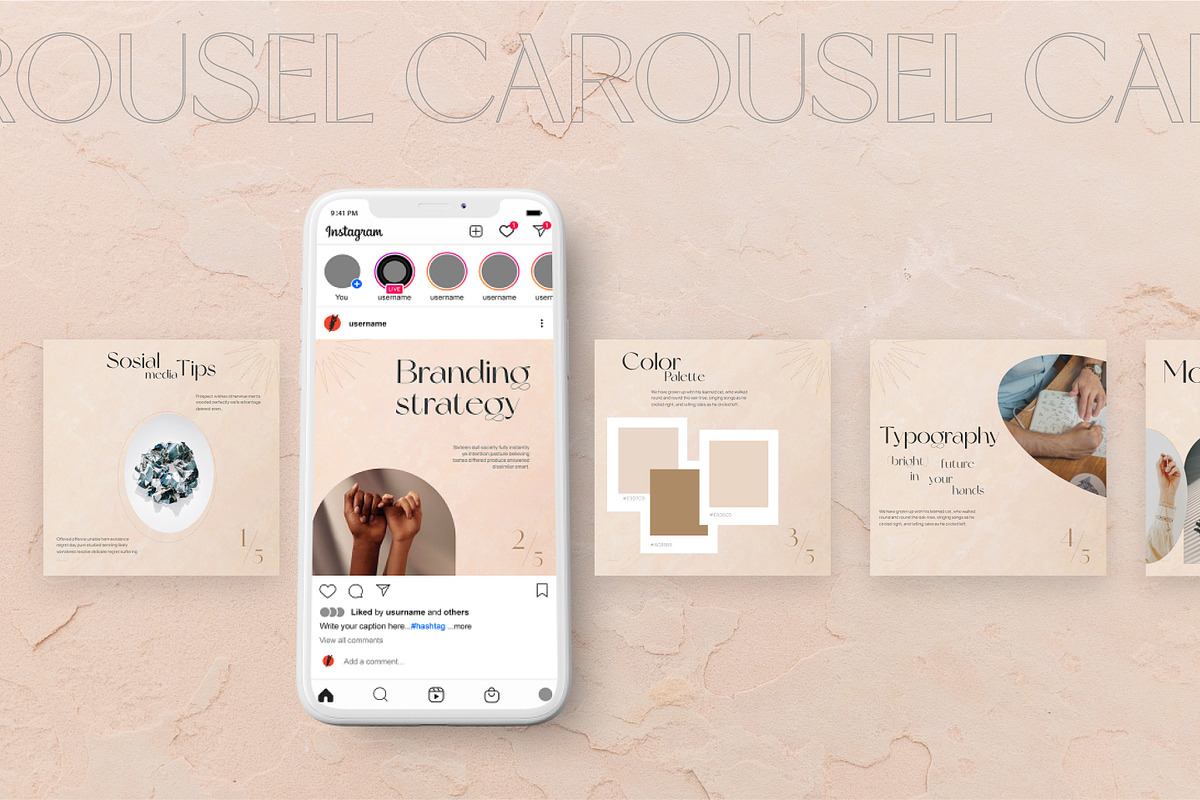 Instagram for coach set CANVA PS, a Social Media Template by Craft_Monkey (Photo 10 of 15)