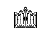 Ornate Wrought Iron Gate Vector Bund, an Illustration by Designs_River (Thumbnail 30 of 47)