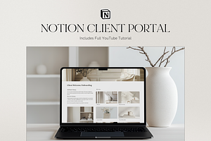 Notion Client Portal, a Websites & App Template by Asha Glenn Design Studio