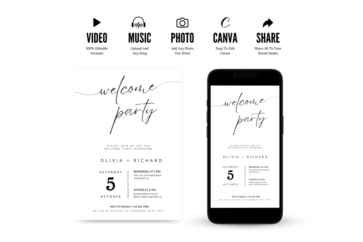 Welcome Party Invitation preview 7