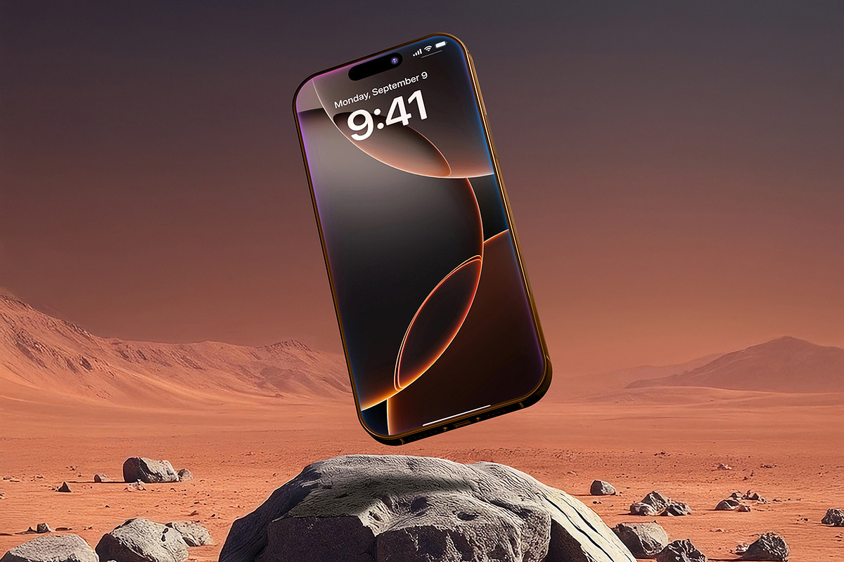 iPhone 16 Pro Mockups - Mars, an iPhone Mockup by viworx (Photo 7 of 8)