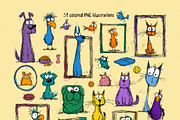 Pet Doodle Party. Clipart & Patterns, a Pattern Graphic by AnMark (Thumbnail 7 of 14)