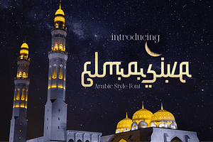 Elmasive, a Script Font by zamjumps