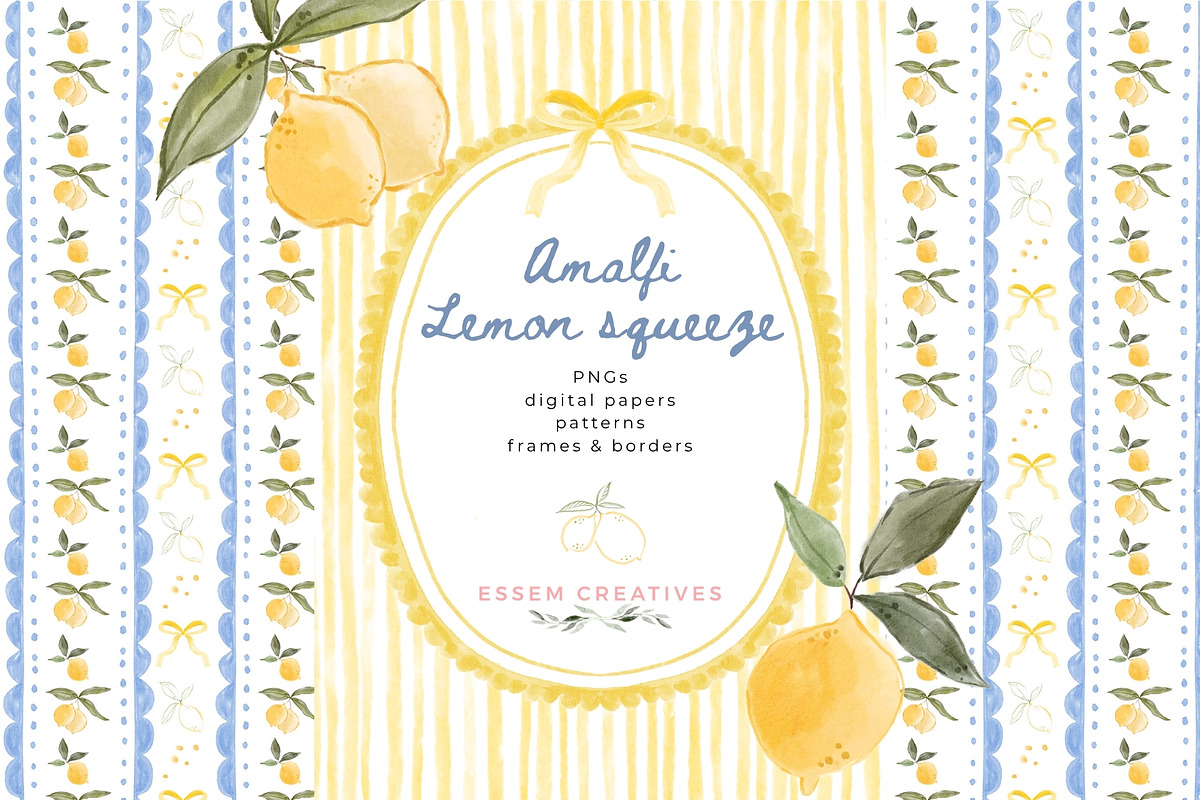 Amalfi Lemon Squeeze Grandmillenial, a Food Illustration by Essem Creatives (Photo 1 of 8)