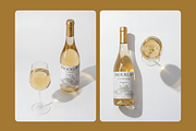 White Wine Bottle Label Mockup, a Packaging Mockup by rodrigofkaminski (Thumbnail 3 of 5)