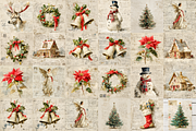 Vintage Christmas Journal Pages Png, an Illustration by Markicha Art (Thumbnail 2 of 6)