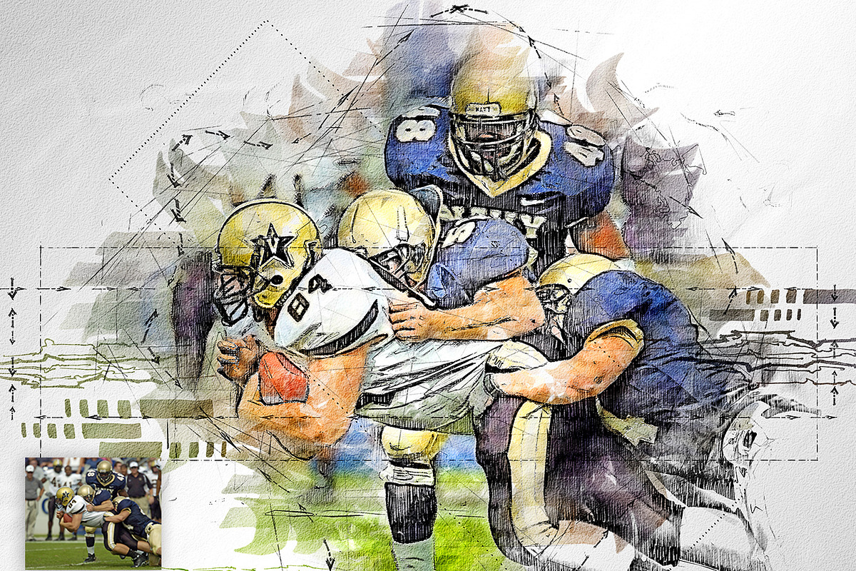 Graphic Marker Photoshop Action, an Action Add-On by GorynArt (Photo 9 of 20)